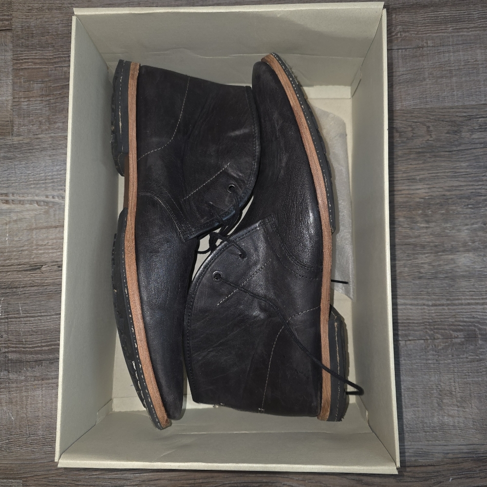 Timberland Boot Company Black Leather Wodehouse Chukka Ankle Boots Men's Size 13